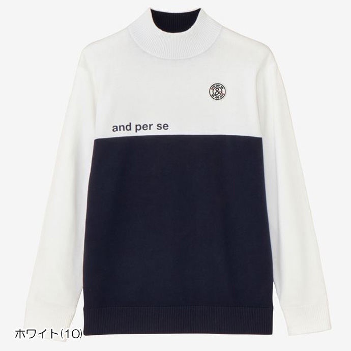 メンズ アンパスィ ゴルフウェア セーター ウインドシャッター袖防風