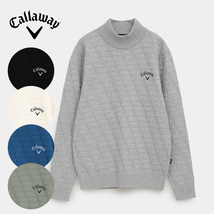メンズ キャロウェイ ゴルフウェア セーター ハイネックニット