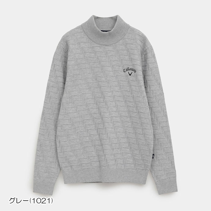メンズ キャロウェイ ゴルフウェア セーター ハイネックニット