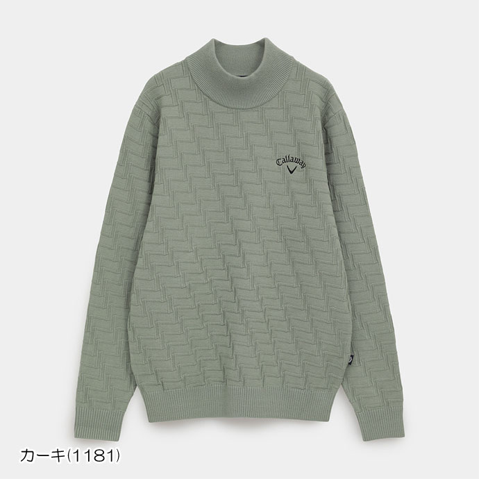 メンズ キャロウェイ ゴルフウェア セーター ハイネックニット
