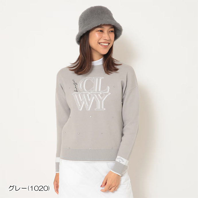 キャロウェイ ゴルフウェア セーター クルーネックニット C25218201