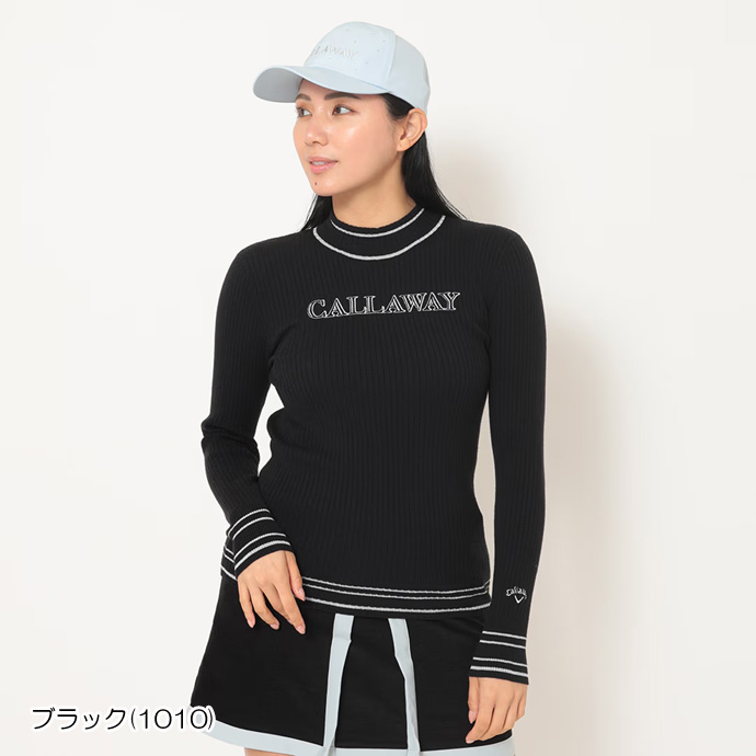 レディース キャロウェイ ゴルフウェア セーター ハイネックニット