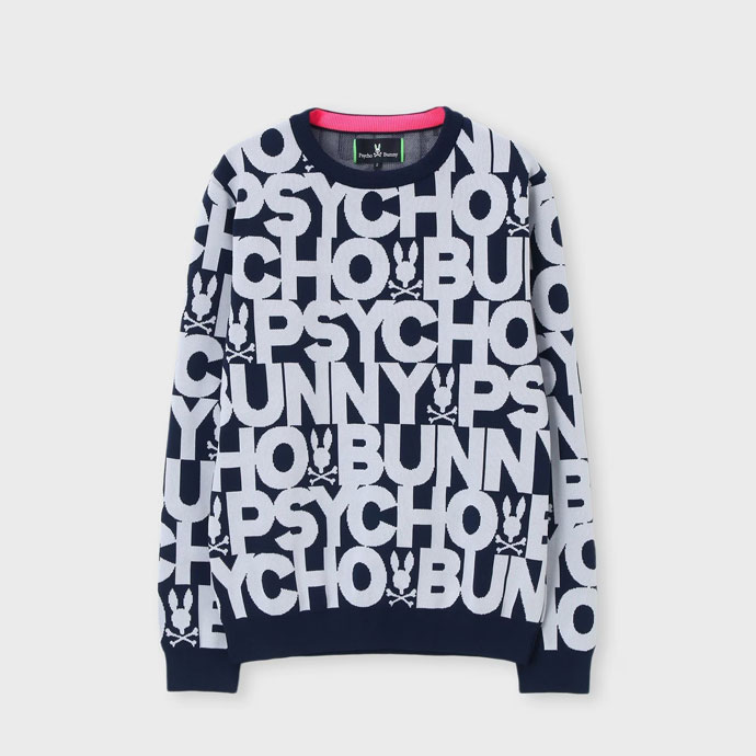 メンズ サイコバニー ゴルフウェア セーター クルーニット GF246 男性