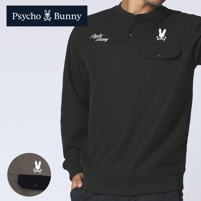 メンズ サイコバニー ゴルフウェア 長袖シャツ モダングラフィック