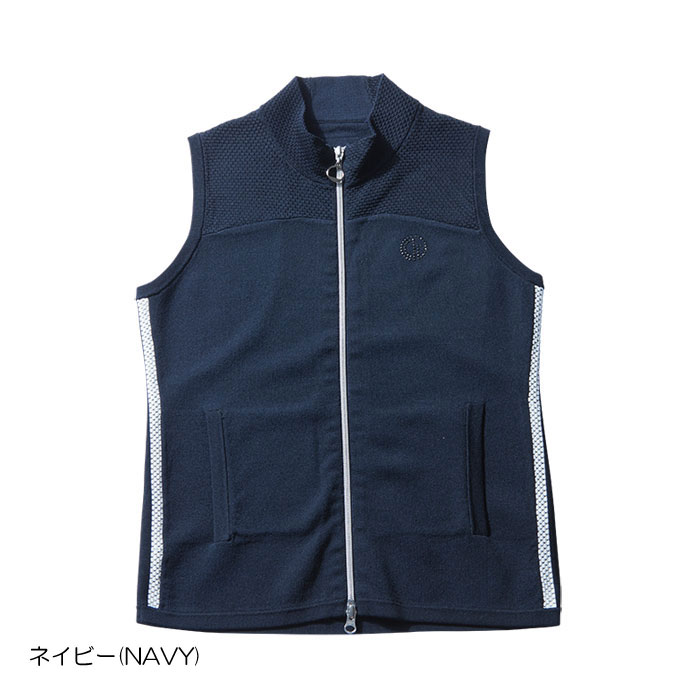 レディース CPG ゴルフウェア ベスト サイドラインフルジップ