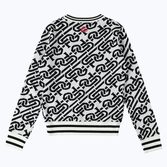 レディース CPG ゴルフウェア セーター チェーンロゴリブセーター