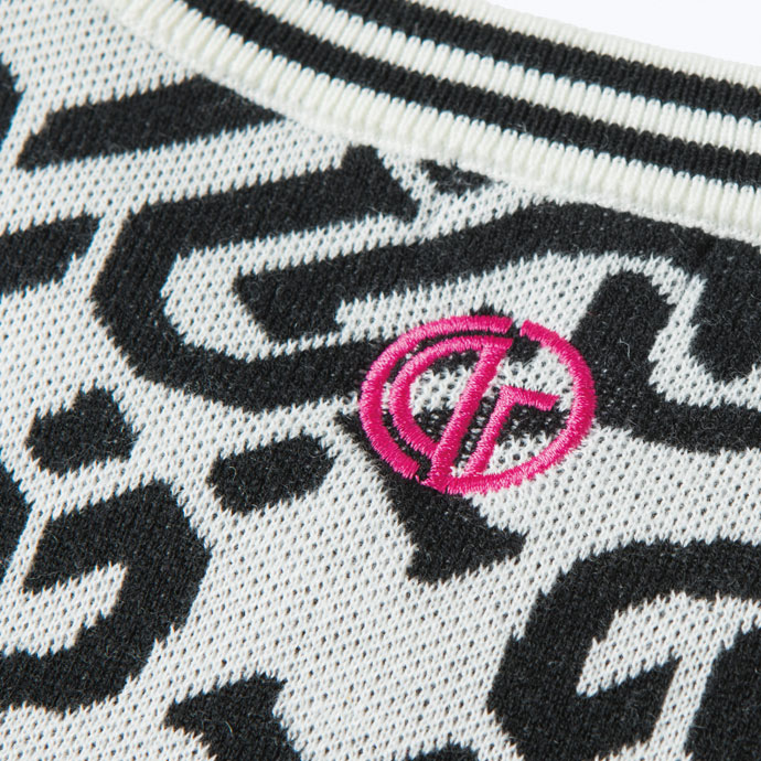 レディース CPG ゴルフウェア セーター チェーンロゴリブセーター