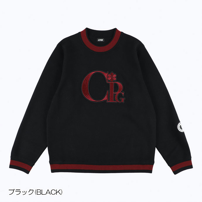 メンズ CPG ゴルフウェア セーター フラワーロゴラインセーター