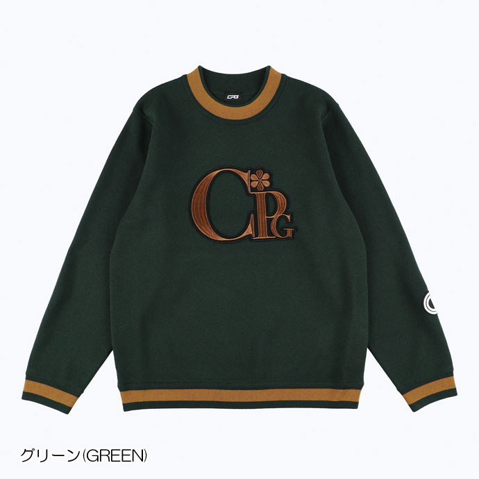 メンズ CPG ゴルフウェア セーター フラワーロゴラインセーター