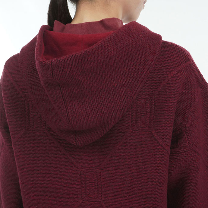 ☆今季・美品☆トミーヒルフィガー スケルトンフラッグ 裏地付ZIPセ－タ－ レディース トミーヒルフィガー ゴルフウェア セーター スケルトン