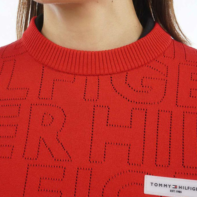 レディース トミーヒルフィガー ゴルフウェア セーター ドットロゴ