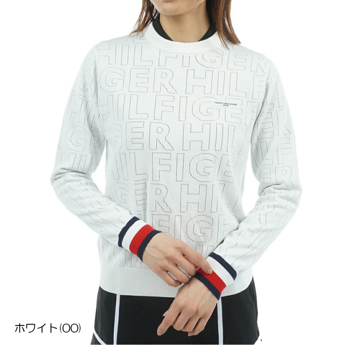 レディース トミーヒルフィガー ゴルフウェア セーター ドットロゴ