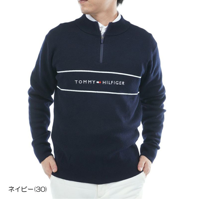 メンズ トミーヒルフィガー ゴルフウェア セーター フロントロゴ