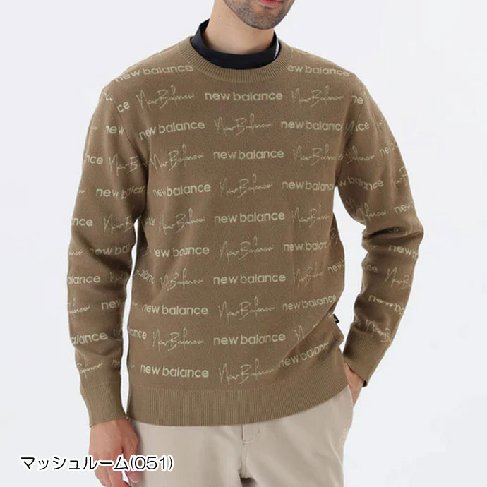 ニューバランス ゴルフ ニット メンズ ニューバランス ゴルフウェア セーター CREW NECK KNIT