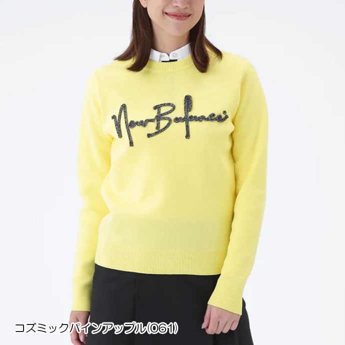 レディース ニューバランス ゴルフウェア セーター CREW NECK KNIT