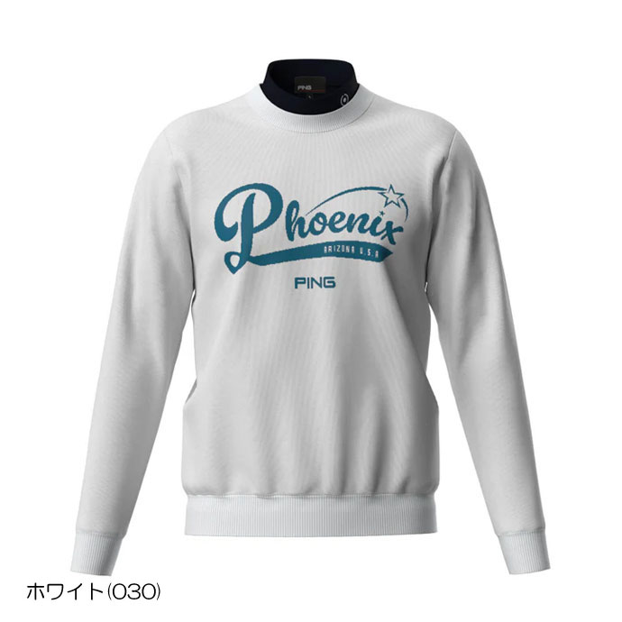 メンズ ピン ゴルフウェア セーター レイヤードツインニット