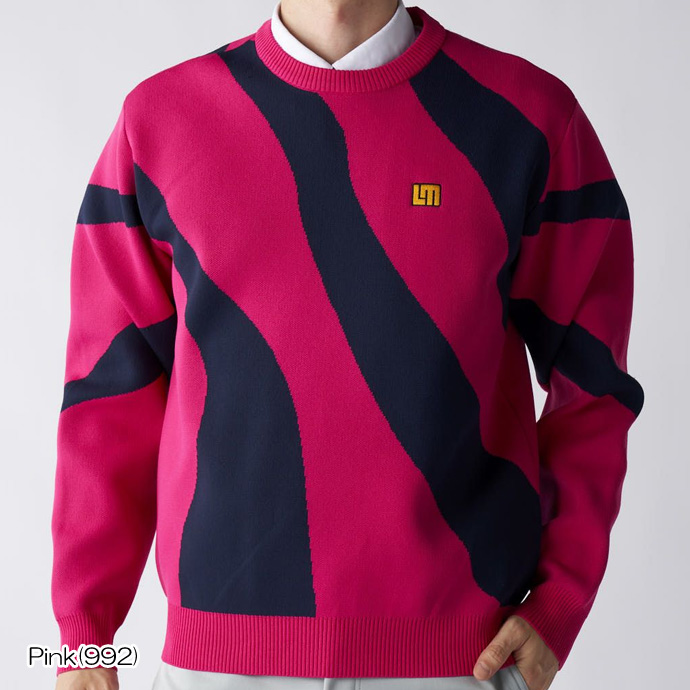 メンズ ラウドマウス ゴルフウェア セーター クルーネックニット