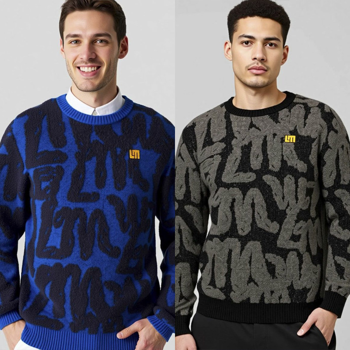 メンズ ラウドマウス ゴルフウェア セーター クルーネックセーター