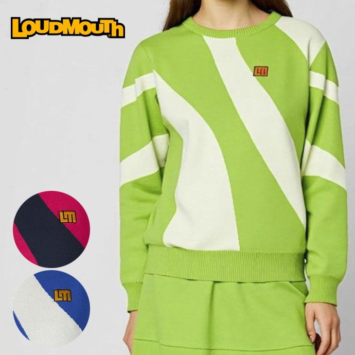 レディース ラウドマウス ゴルフウェア セーター クルーネックセーター