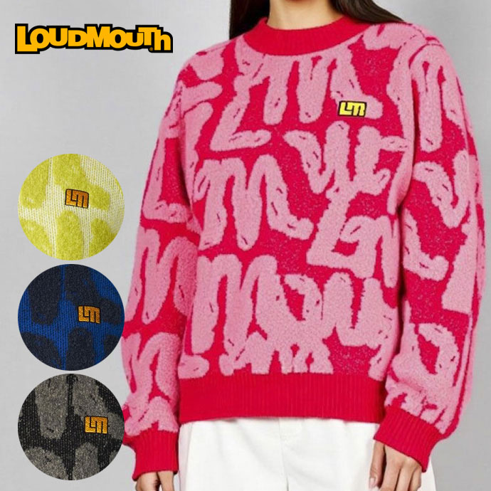 レディース ラウドマウス ゴルフウェア セーター モックネックセーター