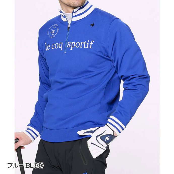 メンズ ルコック ゴルフウェア セーター 裏地付き防風セーター