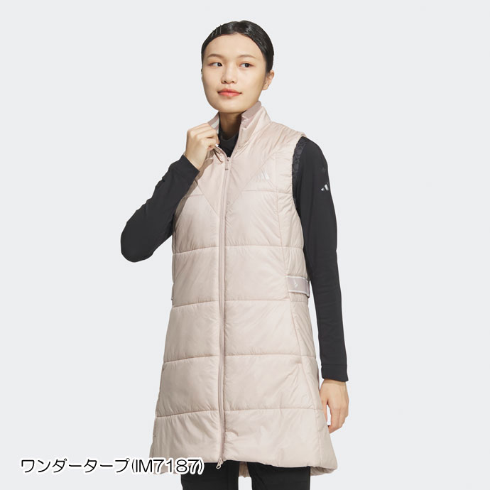 アディダス WIND.RDY 撥水中わたロングベスト JSB87 レディース