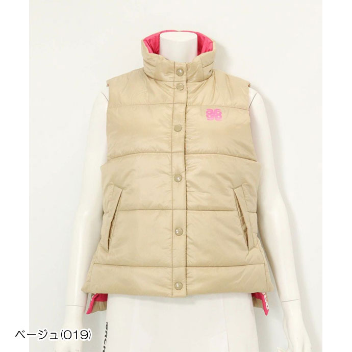 レディース アルチビオ ゴルフウェア ベスト 中綿サイドロゴベスト