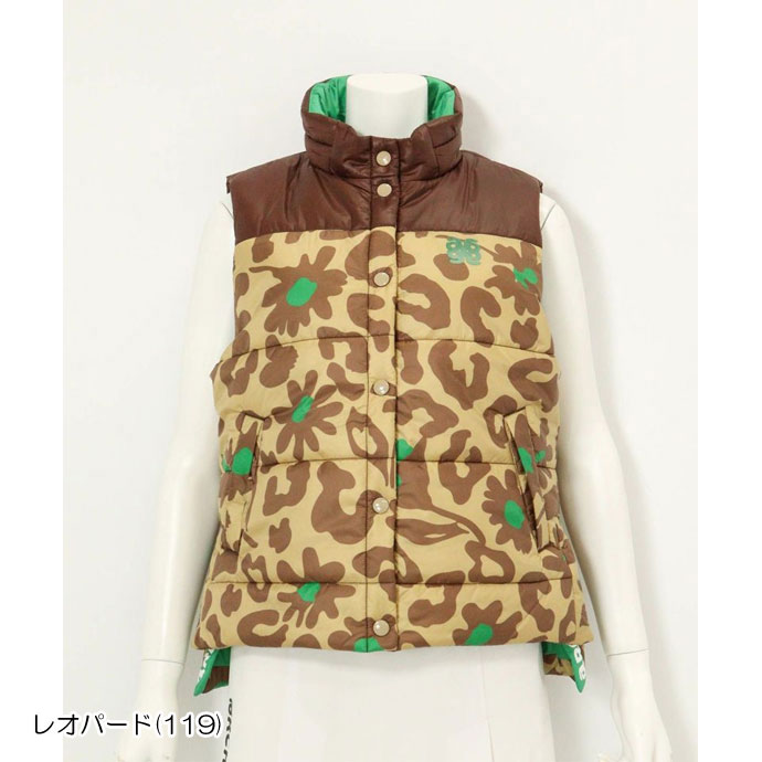 レディース アルチビオ ゴルフウェア ベスト 中綿サイドロゴベスト