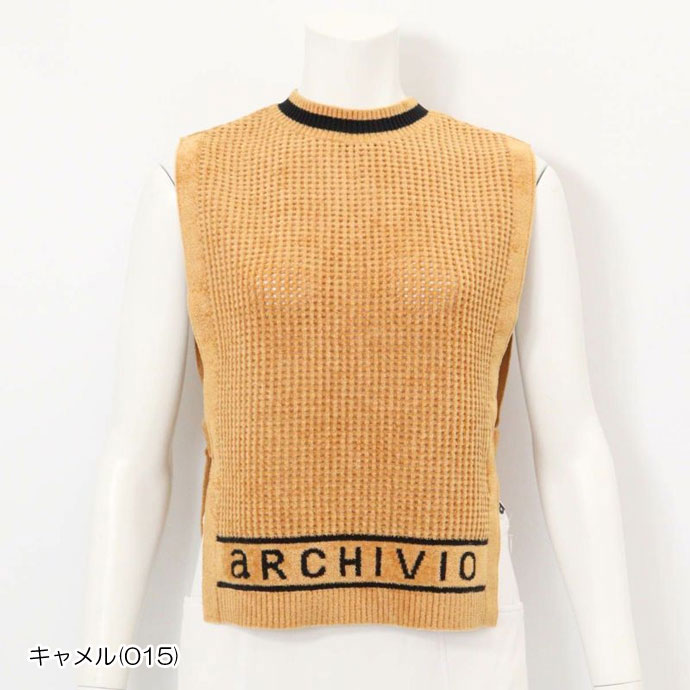 アルチビオ ゴルフウェア ベスト モールニットメッシュベスト A518907