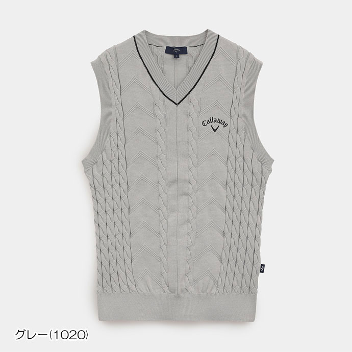 メンズ キャロウェイ ゴルフウェア ベスト Vネックニットベスト