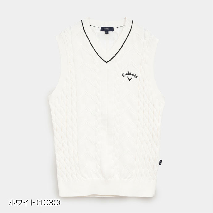 メンズ キャロウェイ ゴルフウェア ベスト Vネックニットベスト