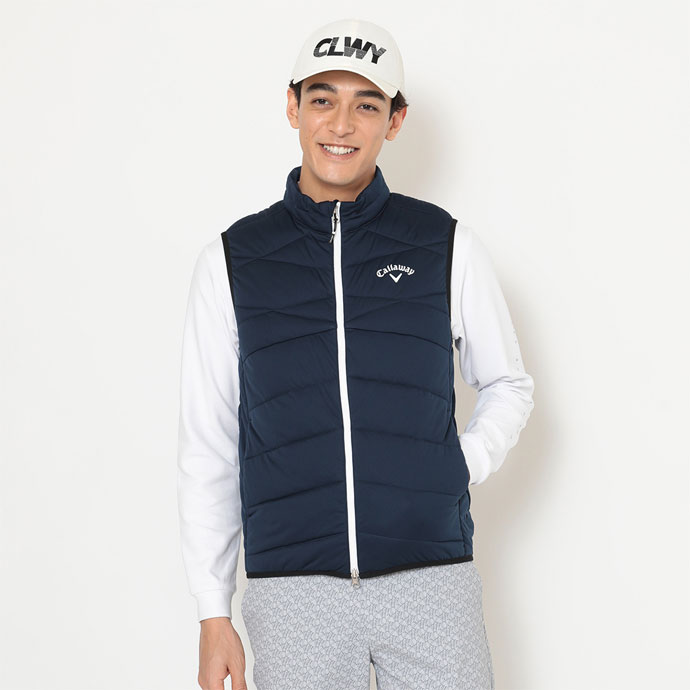 メンズ キャロウェイ ゴルフウェア ベスト フルジップ中綿ベスト