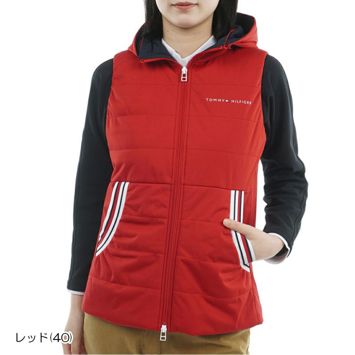 トミーヒルフィガー ゴルフウェア ベスト 中綿 キルトベスト THLA581