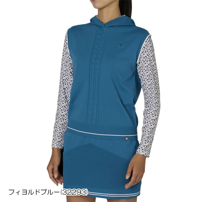 WOMEN'S ミニケーブル フーディーセーターベスト - FootJoy Japan