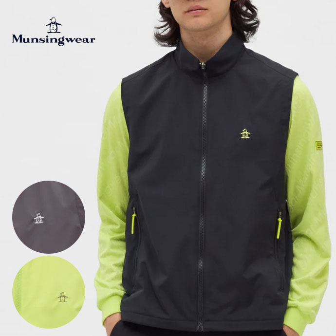 メンズ マンシング ゴルフウェア ベスト 防風蓄熱保温アウターベスト