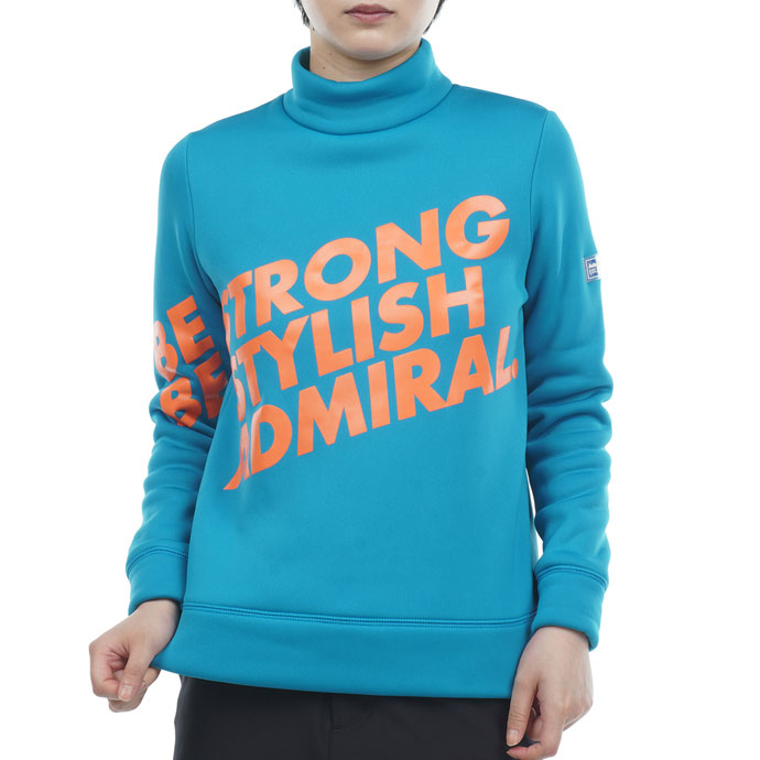 アドミラル ビッグロゴ軽量裏フリースモックネックスウェット ADLA368