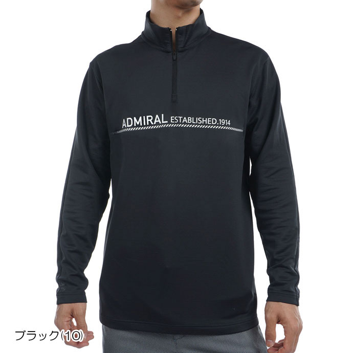 ゴルフ長袖シャツ メンズ アドミラル ゴルフウェア 長袖シャツ 裏起毛ロングスリーブ