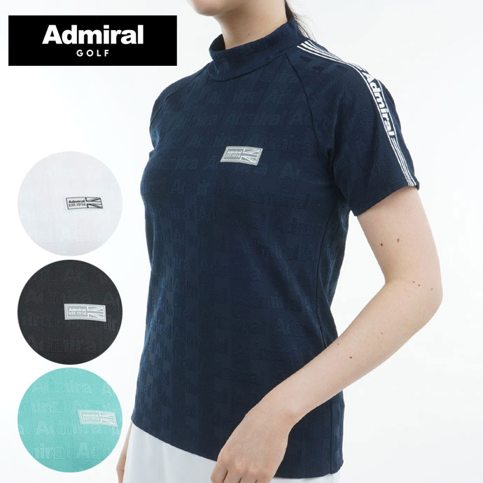 アドミラル☆レディースウェア レディース アドミラル ゴルフウェア 半袖シャツ ストライプ