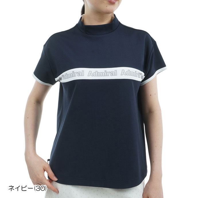 アドミラル ゴルフウェア 半袖シャツ ドロストヘム カノコモックシャツ