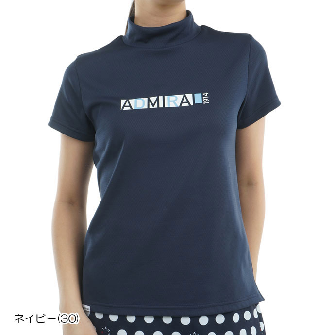 CARAT ドライモックシャツ アドミラル ゴルフウェア 半袖シャツ CARAT ドライモックシャツ