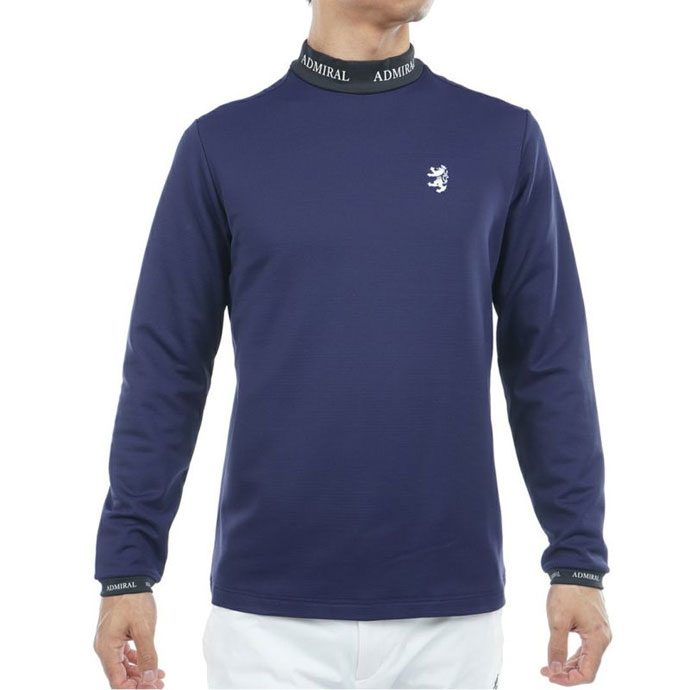 メンズ アドミラル ゴルフウェア 長袖シャツ 速ポカ長袖モックネック