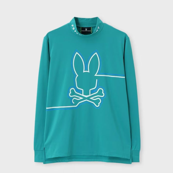 メンズ サイコバニー ゴルフウェア 長袖シャツ 裏起毛モックロング