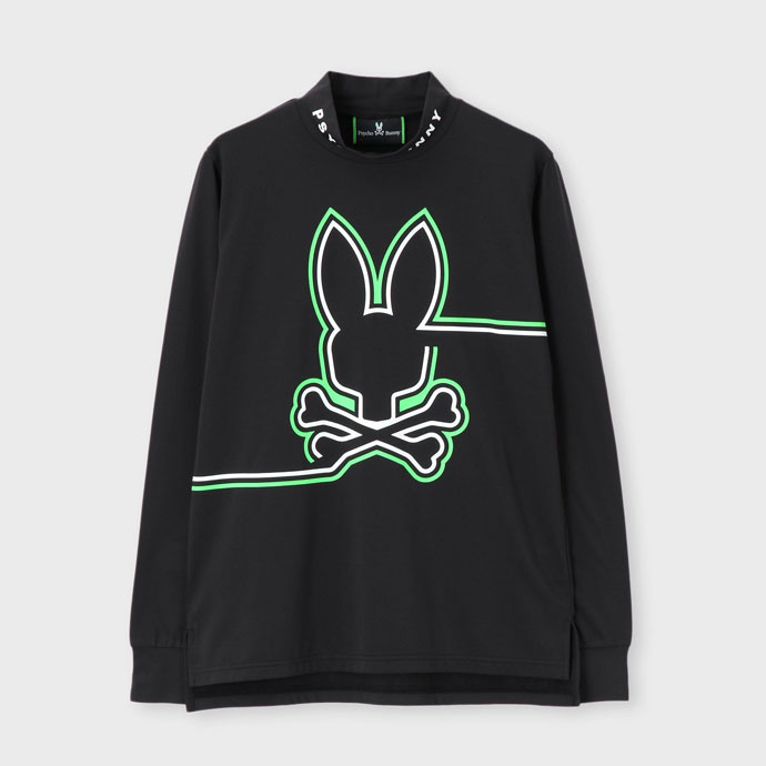 メンズ サイコバニー ゴルフウェア 長袖シャツ 裏起毛モックロング