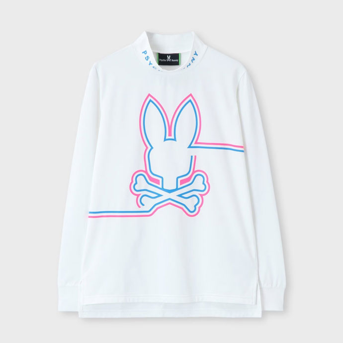 レディース サイコバニー ゴルフウェア 長袖シャツ 裏起毛モックロング