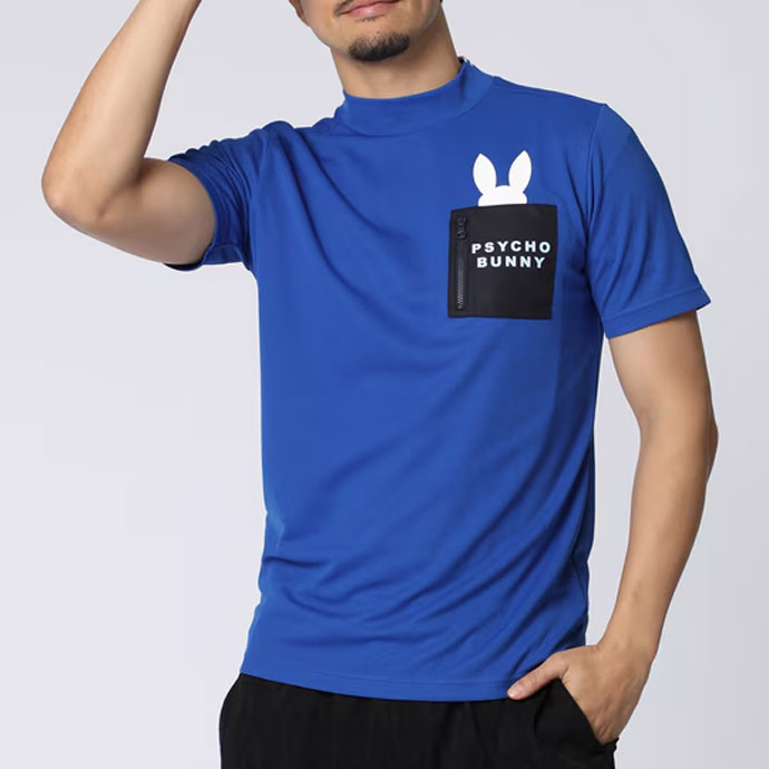 メンズ サイコバニー ポケットバニー モックネックTシャツ GF713 男性