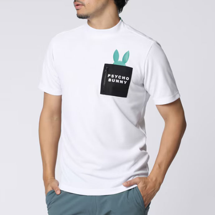 メンズ サイコバニー ポケットバニー モックネックTシャツ GF713 男性