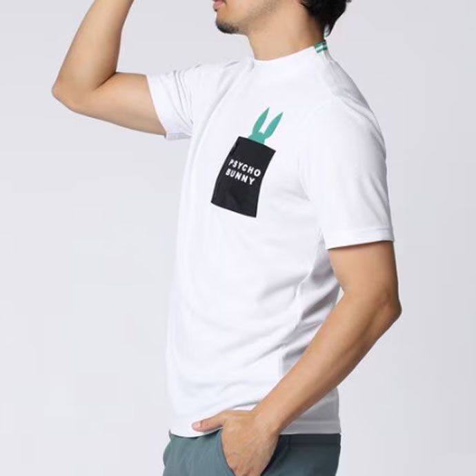 メンズ サイコバニー ポケットバニー モックネックTシャツ GF713 男性