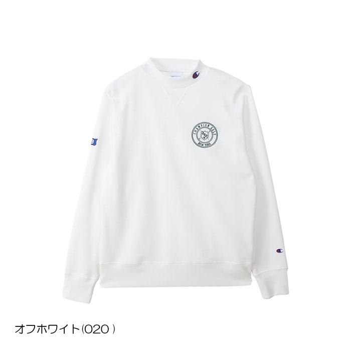 メンズ チャンピオン ゴルフウェア 長袖シャツ ロングスリーブモック