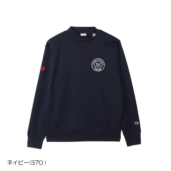 メンズ チャンピオン ゴルフウェア 長袖シャツ ロングスリーブモック