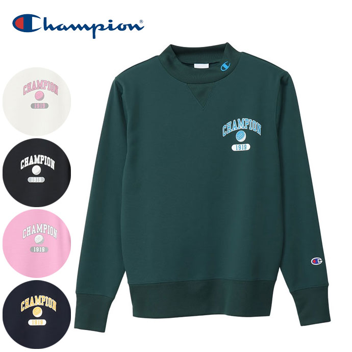 チャンピオン] 長袖Tシャツ 長袖 速乾 UVカット グラフィックロゴプリント ロングスリーブモックネックシャツ ゴルフ C3-A チャンピオン] 長袖Tシャツ  長袖 UVカット 速乾 保温 グラフィックロゴプリント ロングスリーブモックネックシャツ ゴルフ C チャンピオンゴルフ ... [チャンピオン] 長袖Tシャツ 長袖 UVカット 速乾 保温 グラフィックロゴプリント ロングスリーブモックネックシャツ ゴルフ C